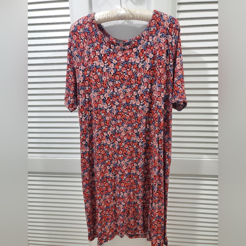 J. Jill Vibrant Floral Midi Dress